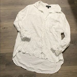 Polka dot button down